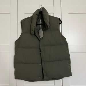 Everlane Olive Green Down Vest